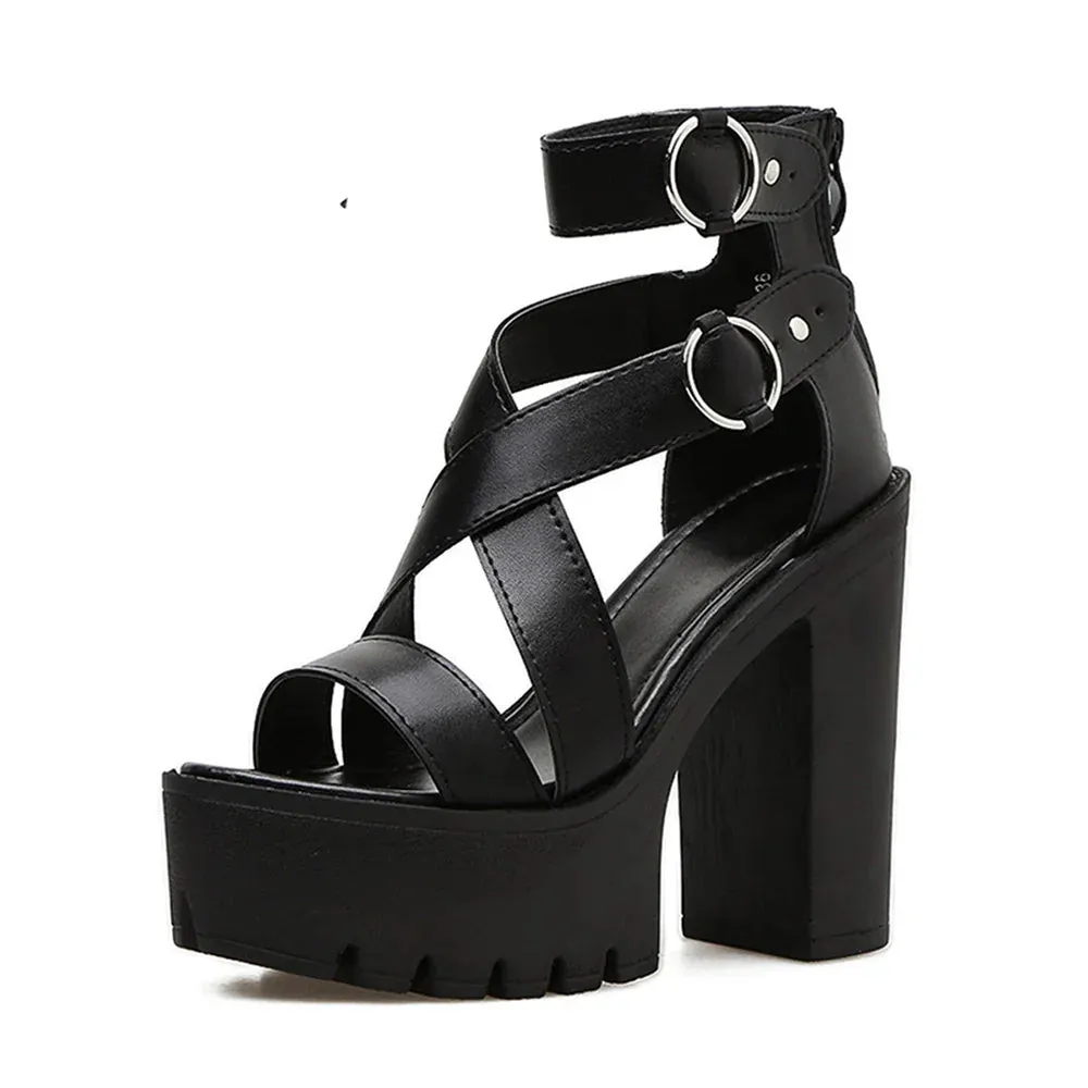 Joskaa 2024 New Elegant Chunky Sandals