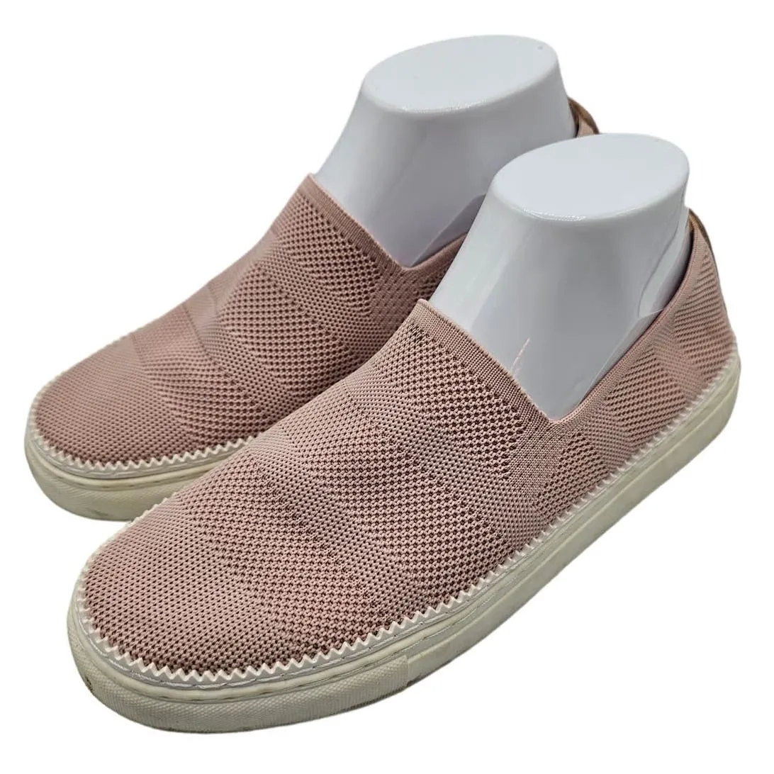 Kelly & Katie Womens Sz 8 1/2 Slip On Sneakers Light Pink Knit