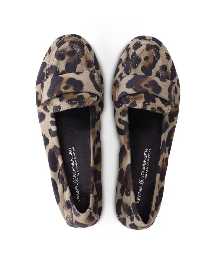 Kennel & Schmenger T Malu Jaguar Print Flat Shoes 71-10810-445