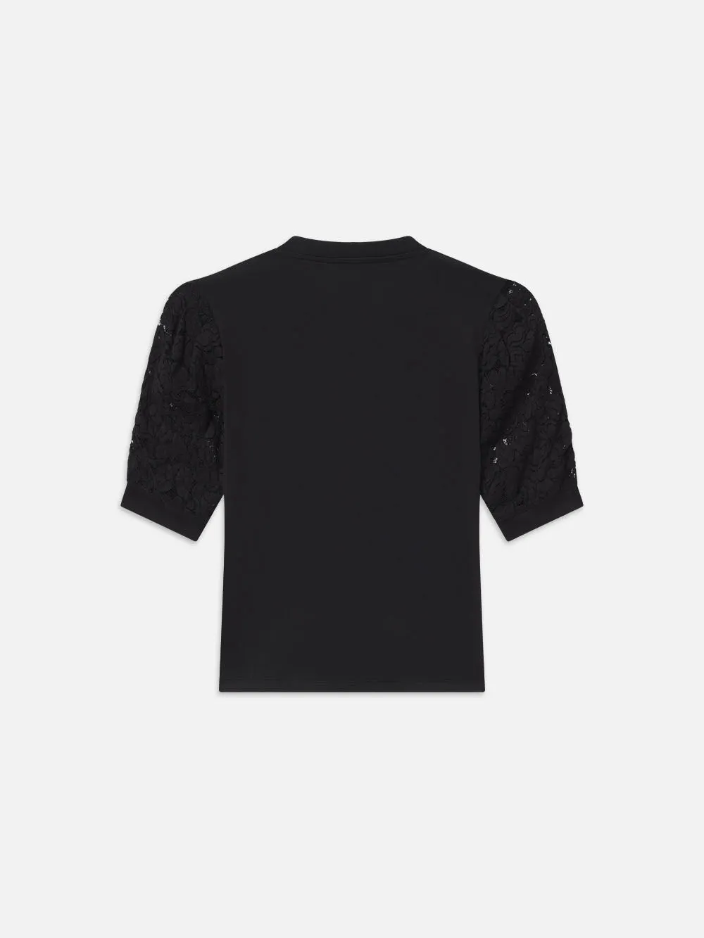 Lace Sleeve Frankie Tee -- Black