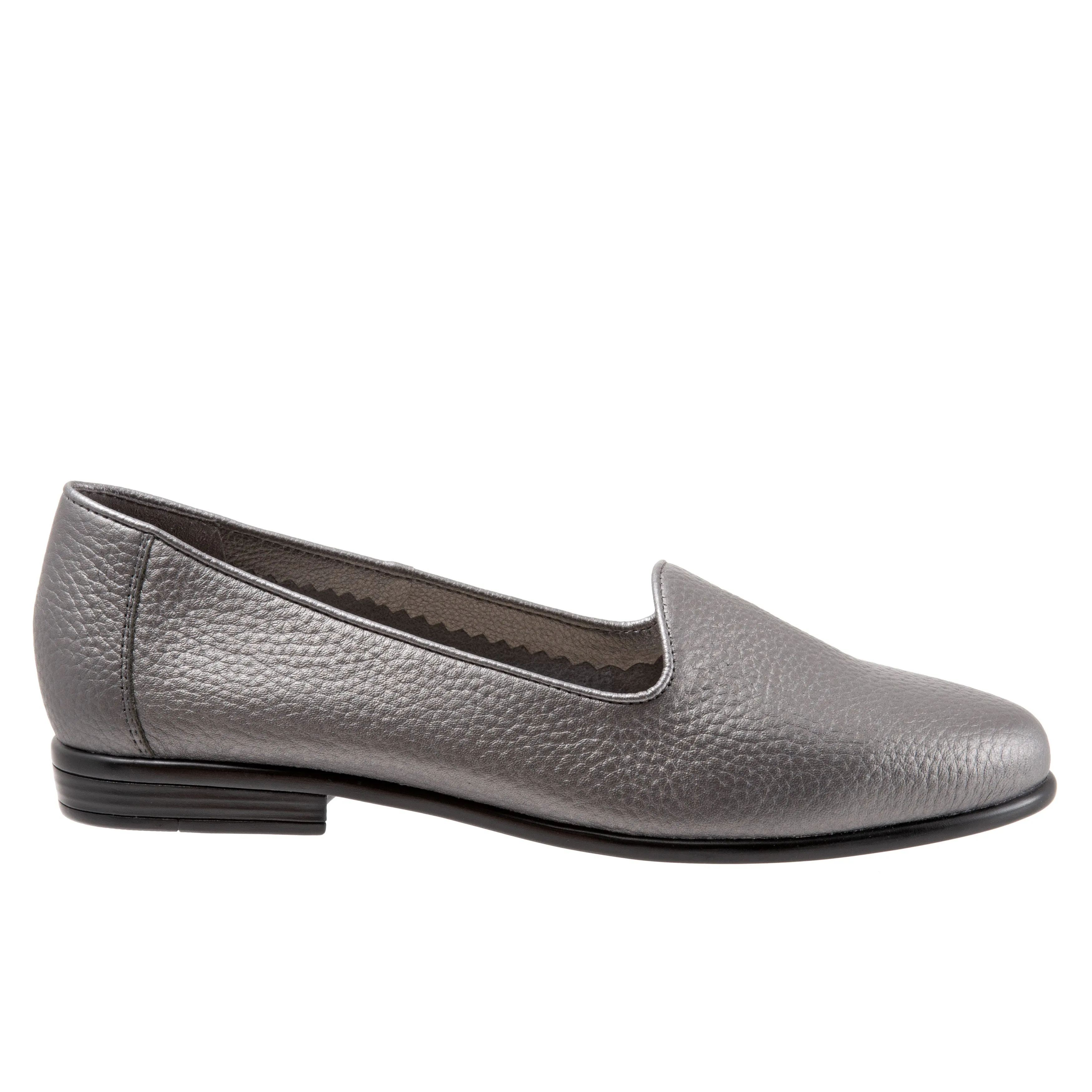 Liz Tumbled Pewter Slip-on Shoes