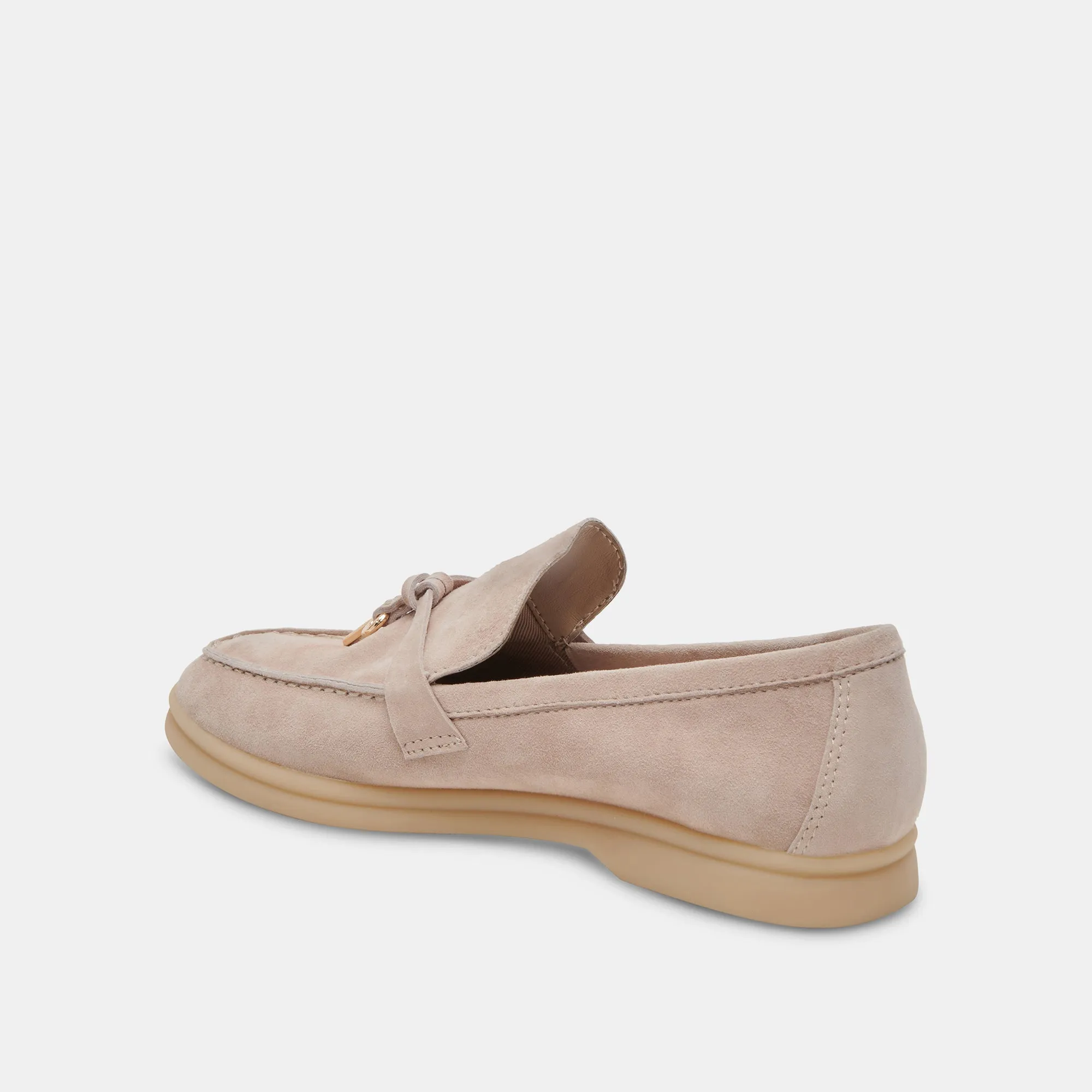 LONZO FLATS TAUPE SUEDE