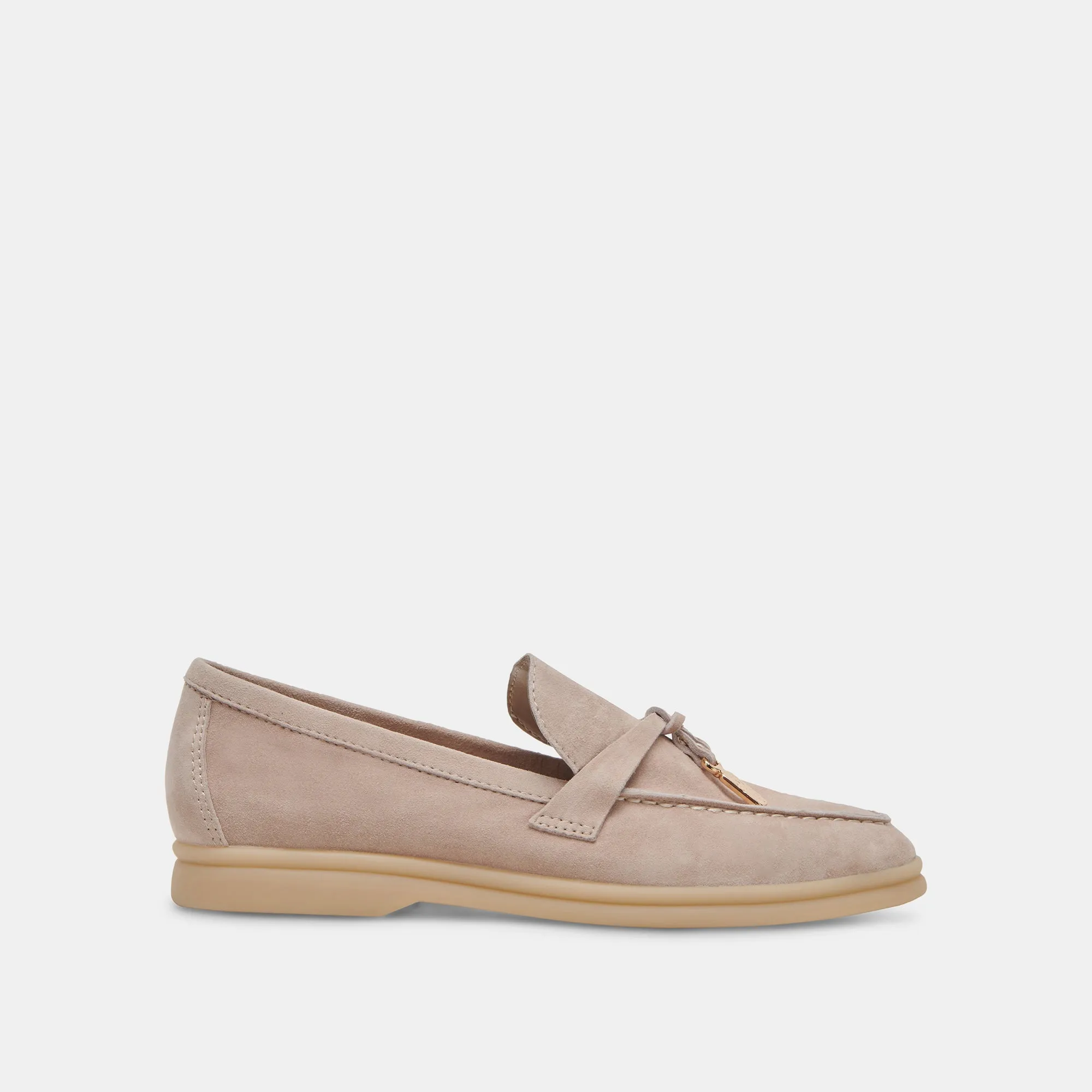 LONZO FLATS TAUPE SUEDE