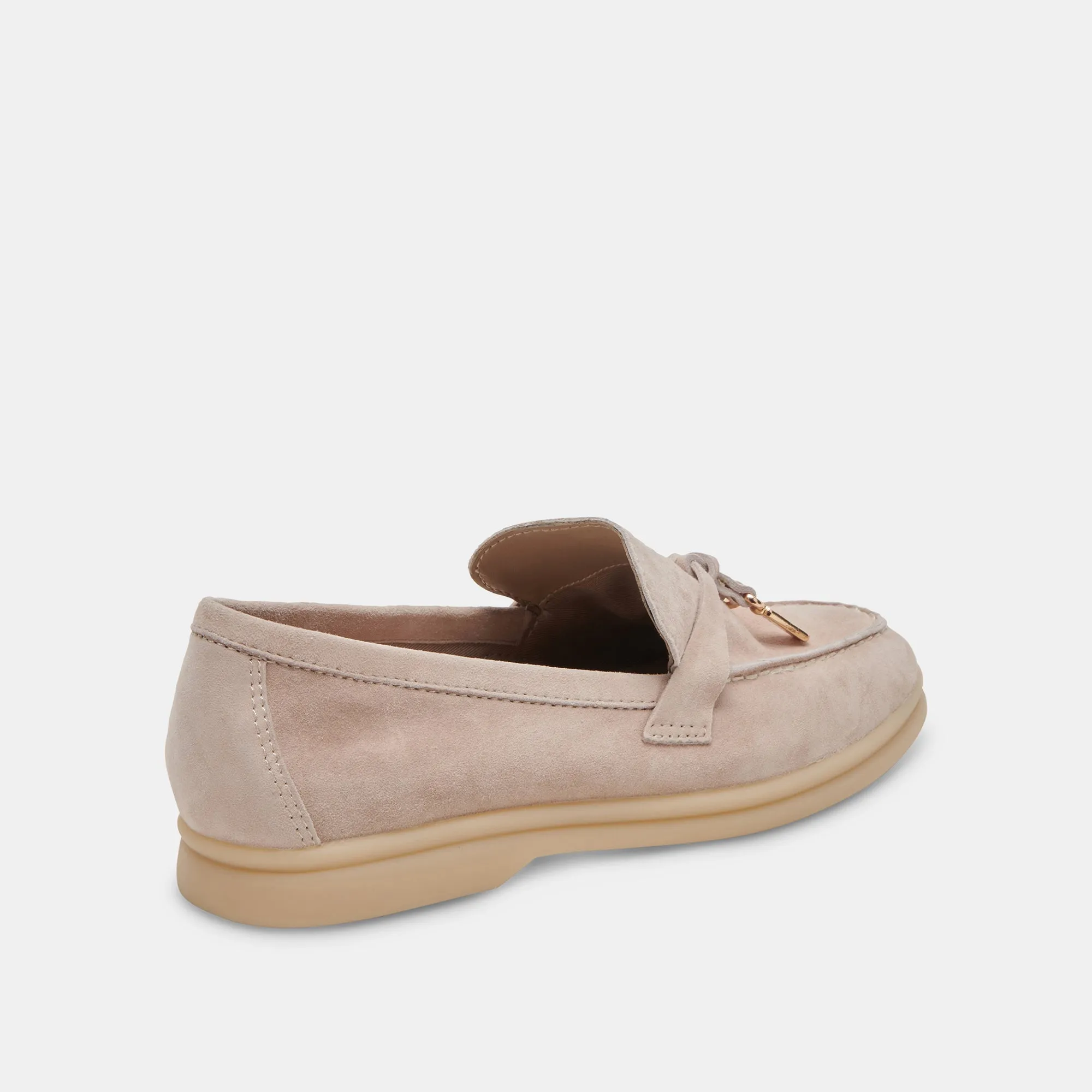 LONZO FLATS TAUPE SUEDE