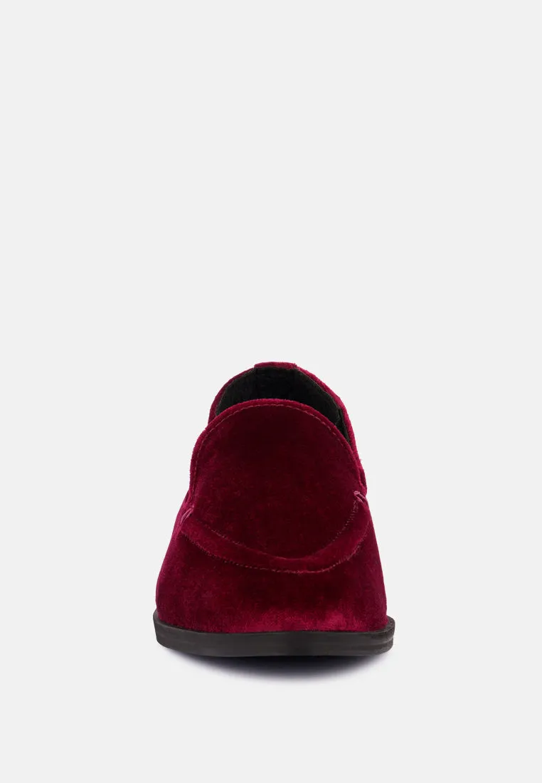 Luxe-Lap Velvet Handcrafted Loafers