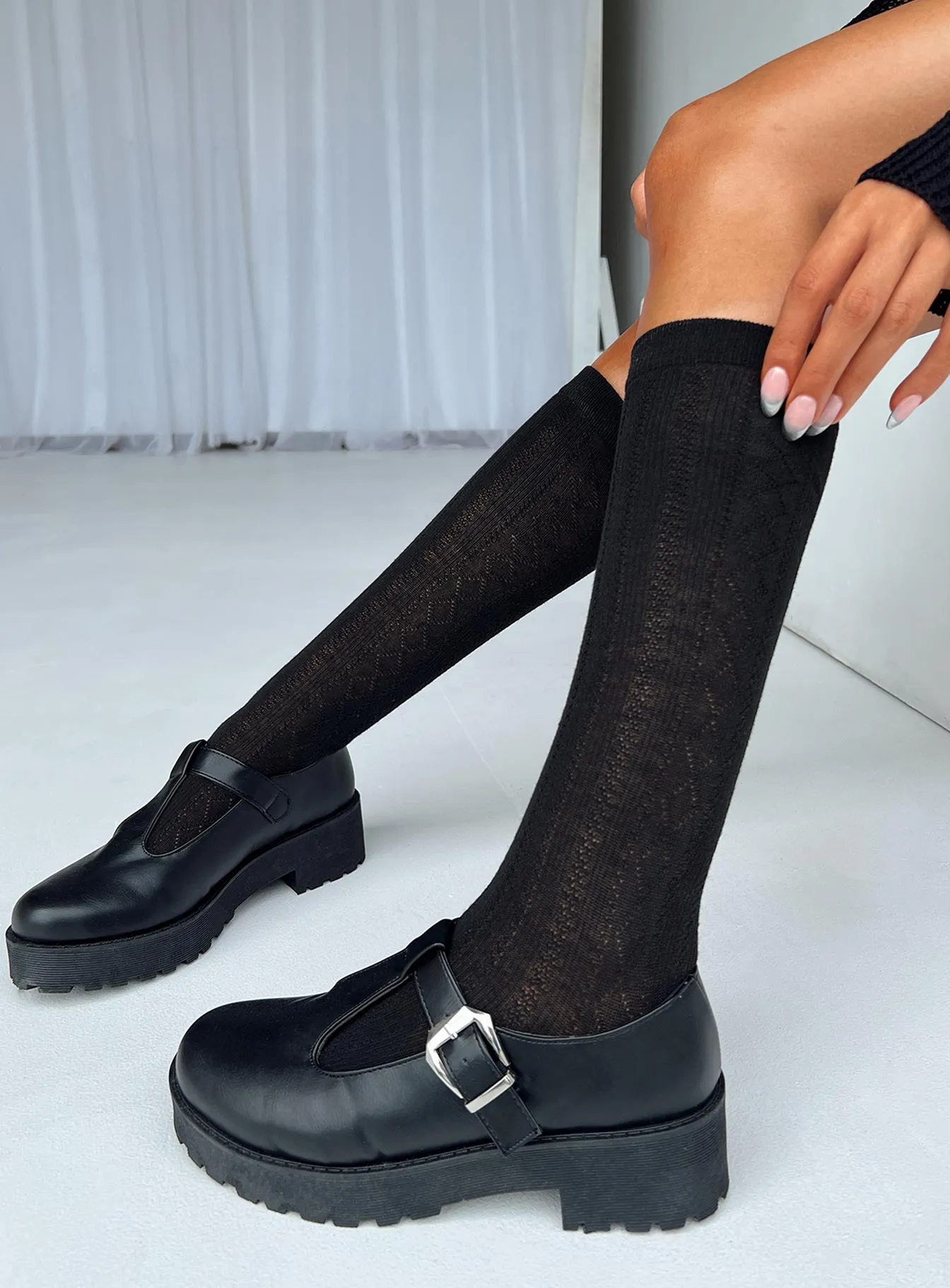 Mary Jane Loafer Black