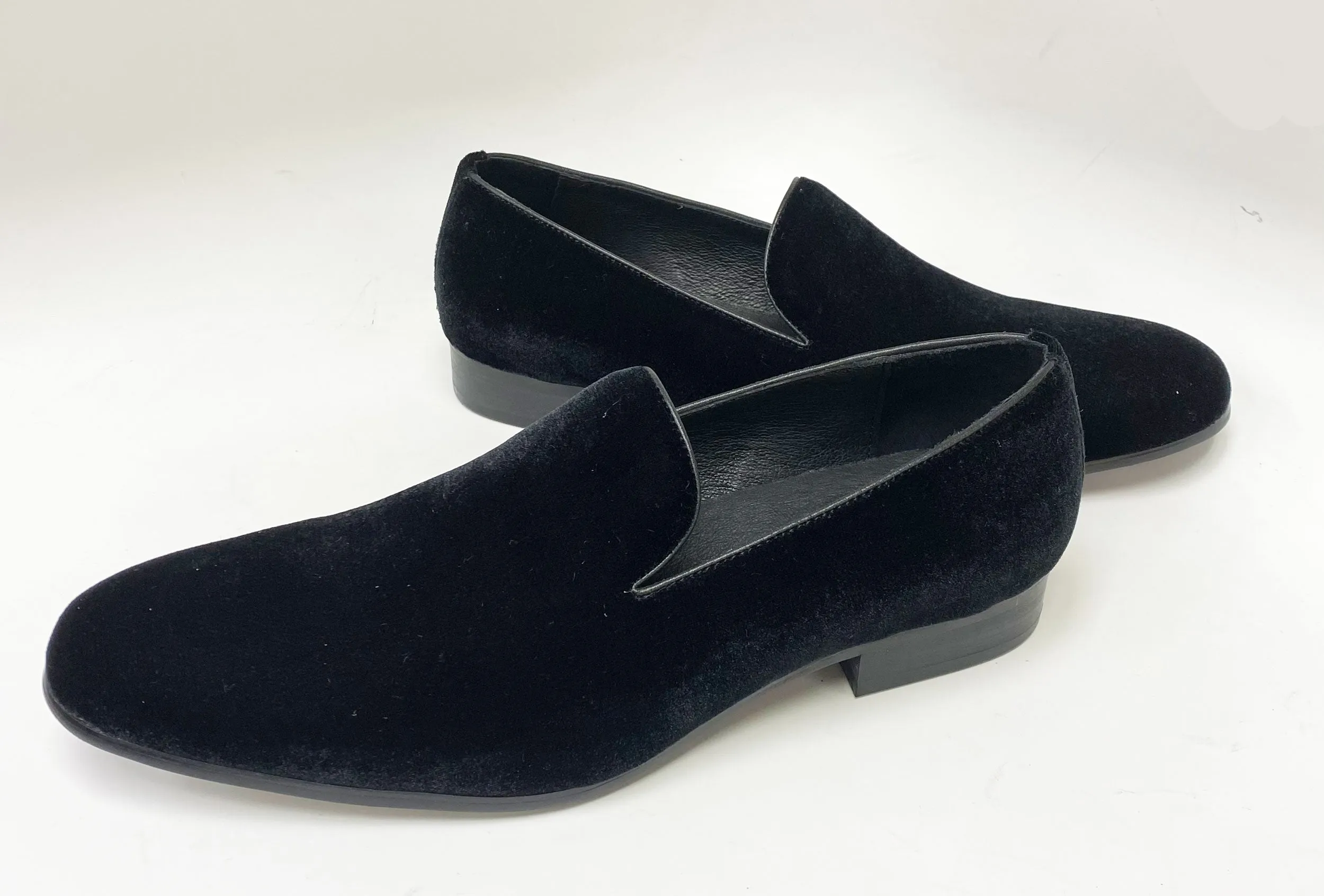 Maurice Velvet Venetian Loafer Black