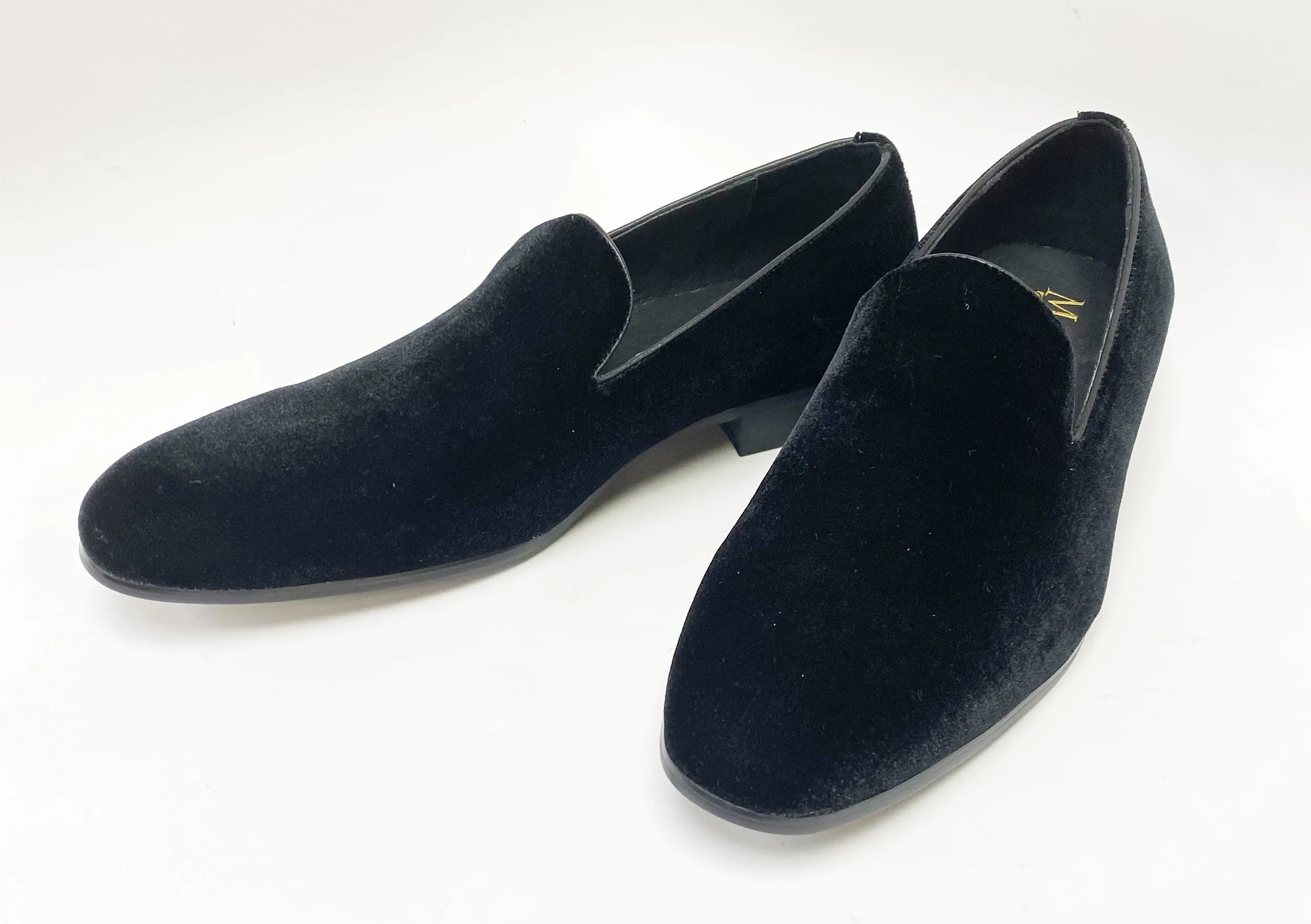 Maurice Velvet Venetian Loafer Black