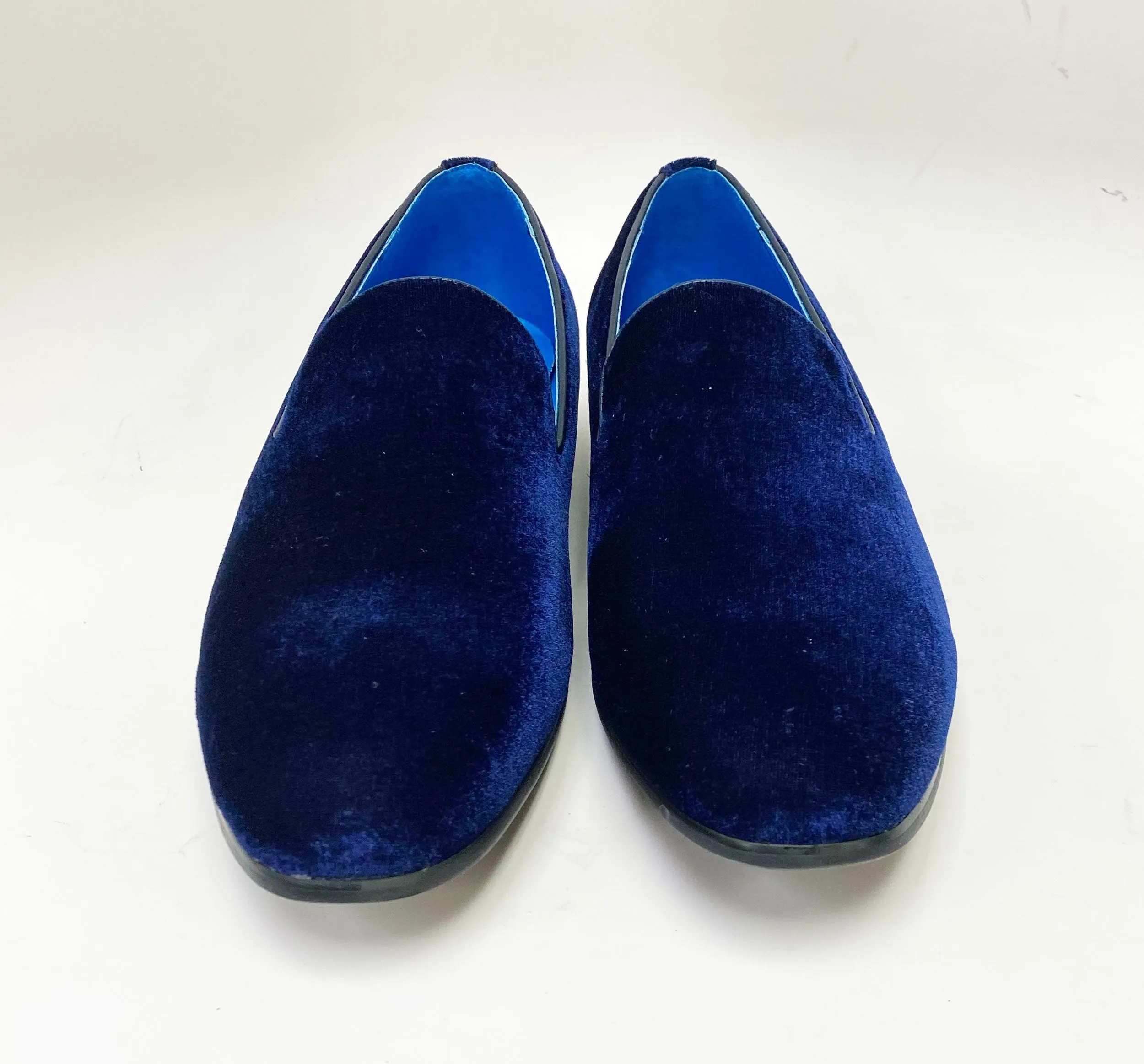 Maurice Velvet Venetian Loafer Navy