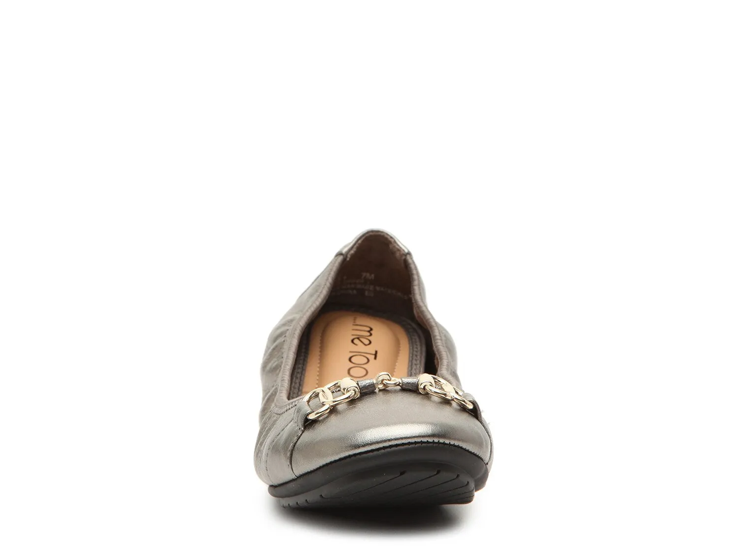 Me Too Olympia Ballet Flats, Metallic Pewter