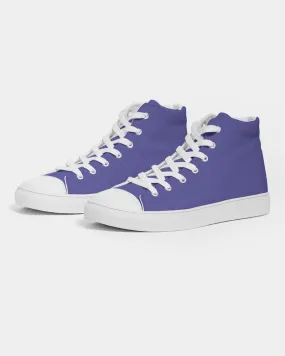 Midtone Blue High-Top Canvas Sneakers | Men's | C80M80Y0K0