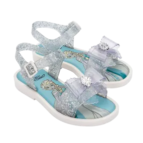 Mini Melissa Mar Sandal   Disney Kids - Glitter Clear / White