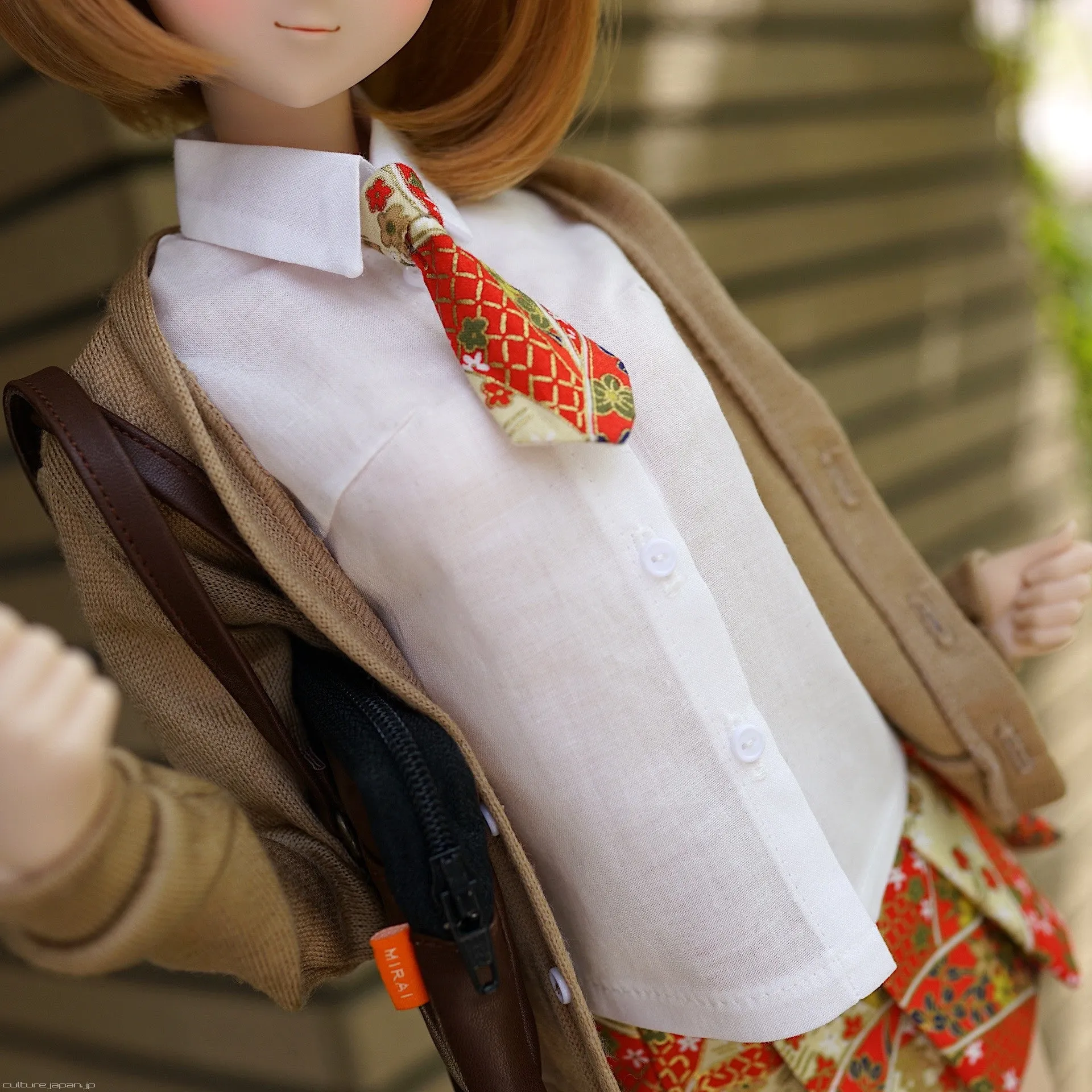 Mirai High School Uniform (Wagara Red)