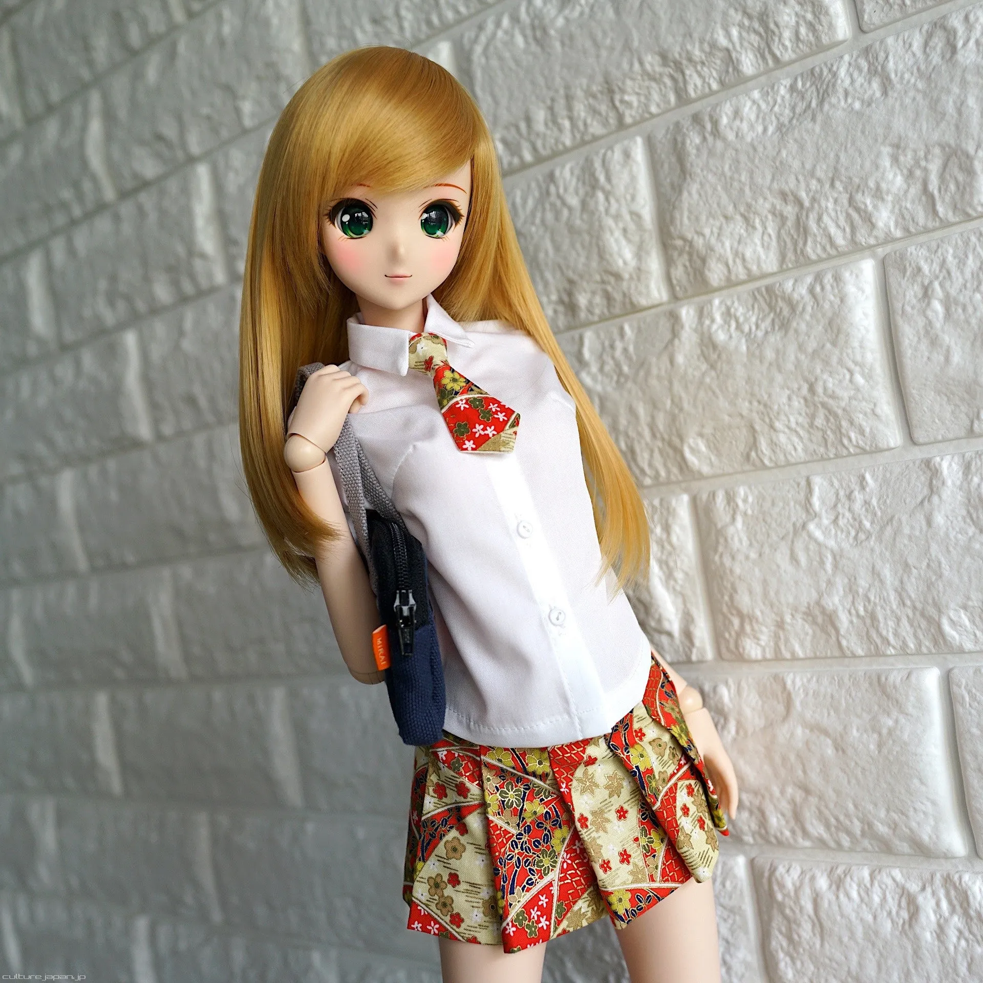 Mirai High School Uniform (Wagara Red)