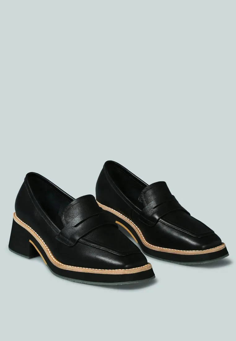 MOORE Lead lady Loafers in Black