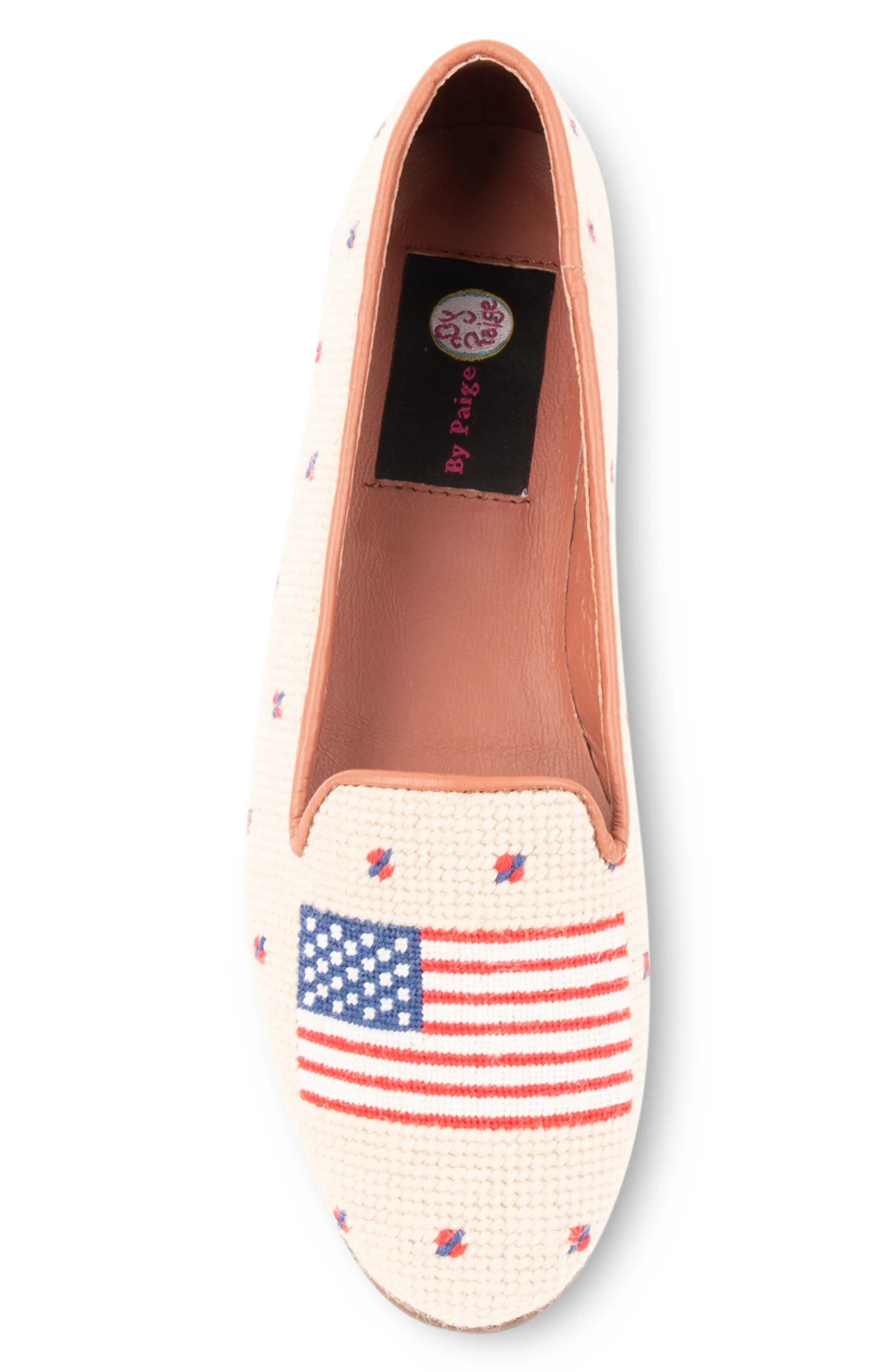 Needlepoint Loafer in American Flag