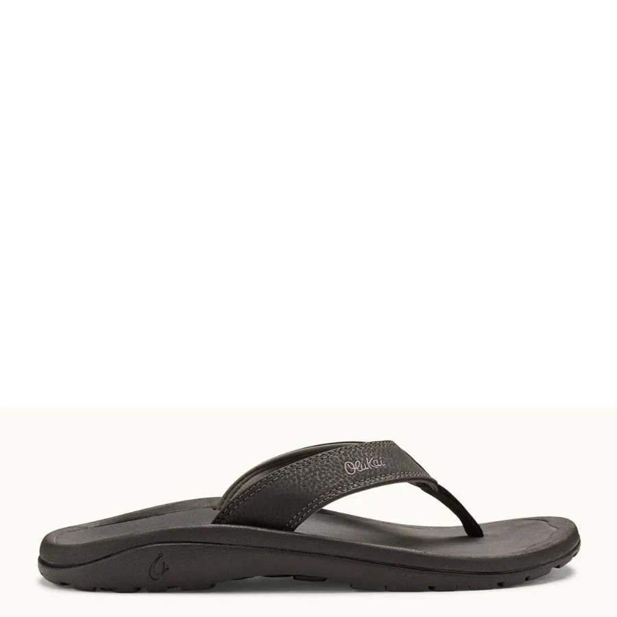 Olukai Men's 'Ohana Sandal - Black/Dark Shadow 10110-4042