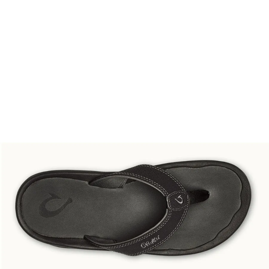 Olukai Men's 'Ohana Sandal - Black/Dark Shadow 10110-4042