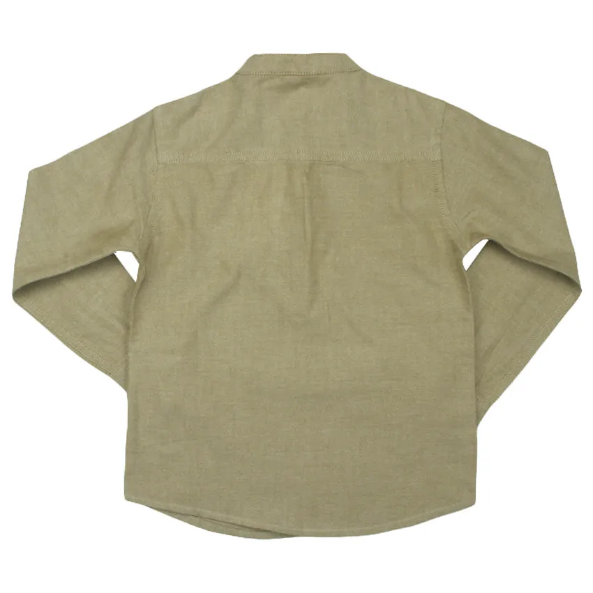 REDTAG Beige Kurta Shirt for Toddlers