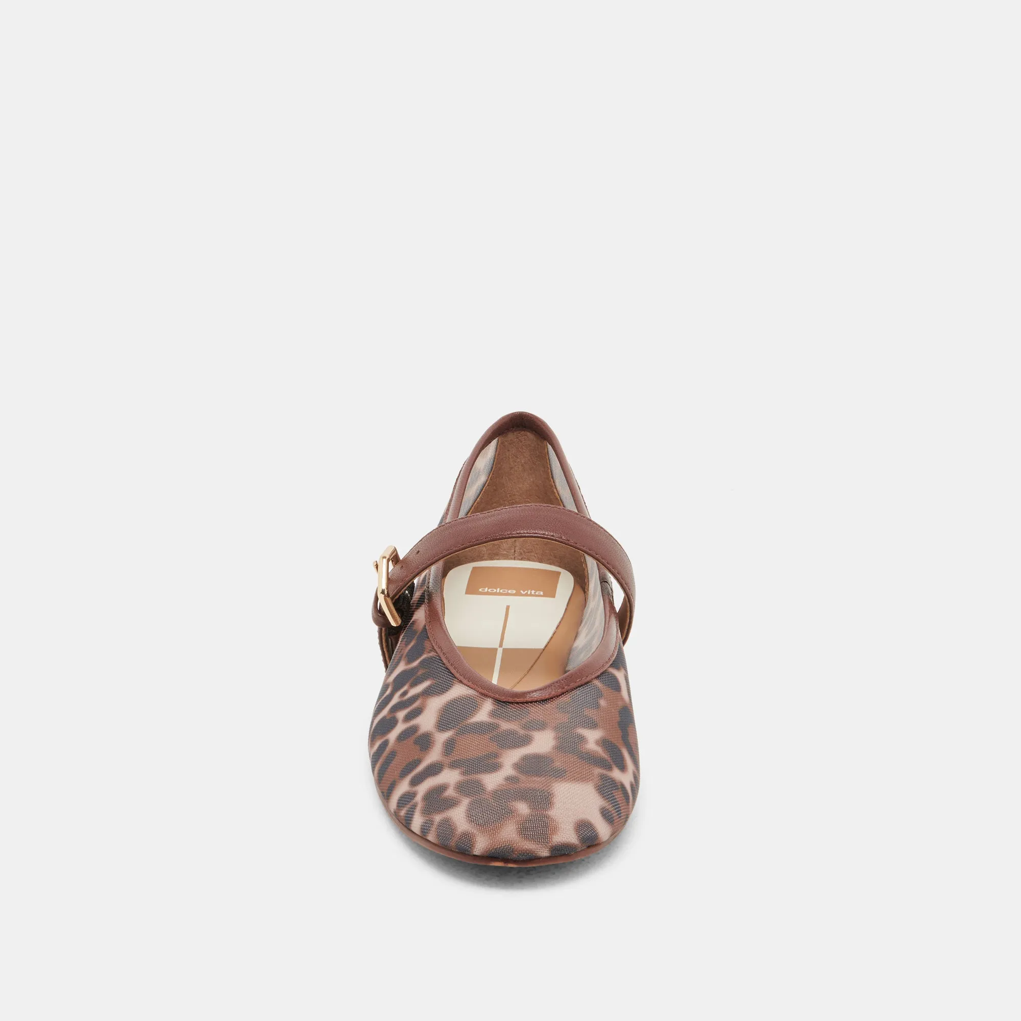 ROSLYN BALLET FLATS LEOPARD MESH