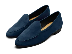 Sagan Classic Loafers in Lazuli Navy Asteria Suede