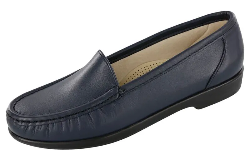 SAS WOMEN Simplify Slip On Loafer Navy Made in USA Brandy's Shoes