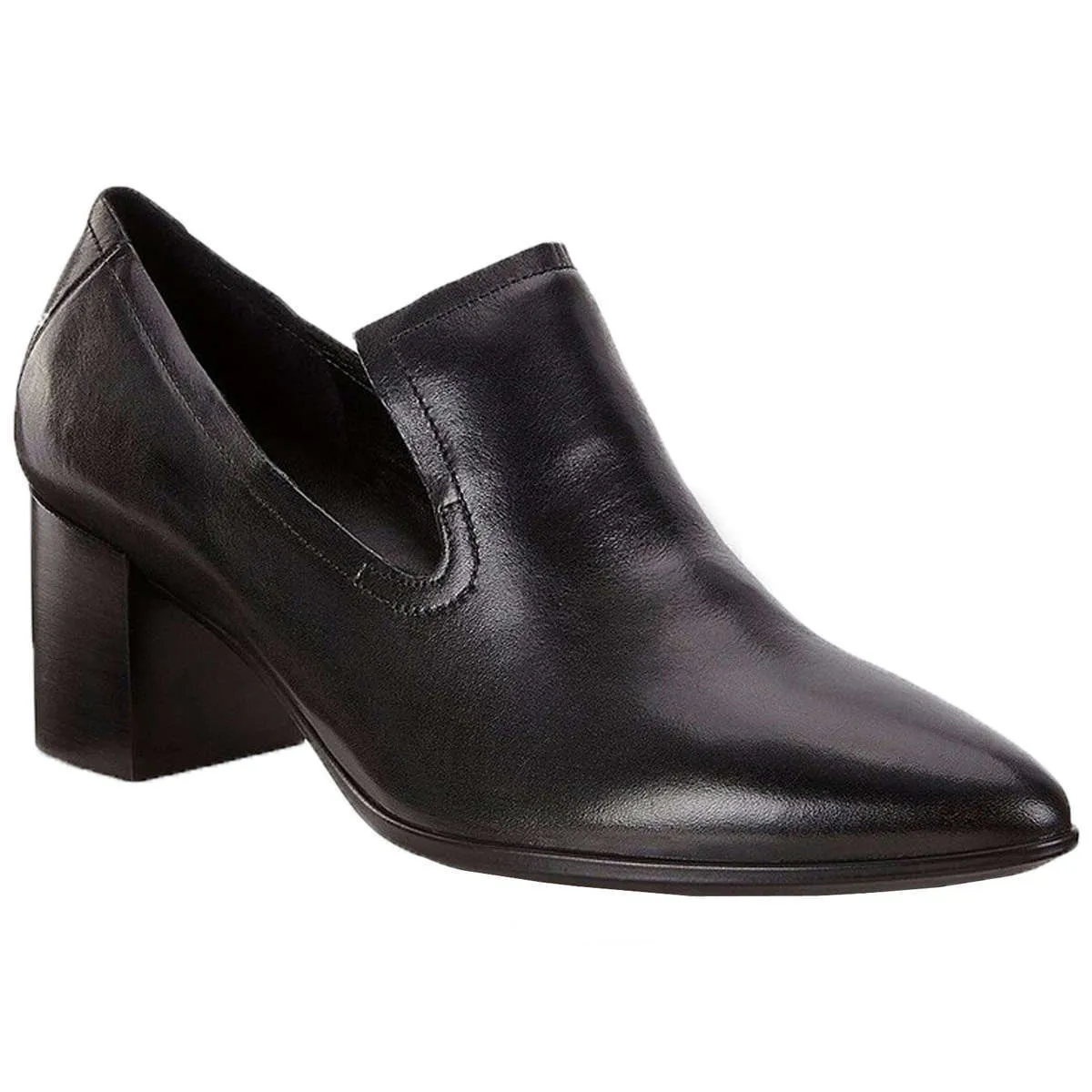 Shape 45 Full Grain Leather Women's Slip-On Block Heel Shoes