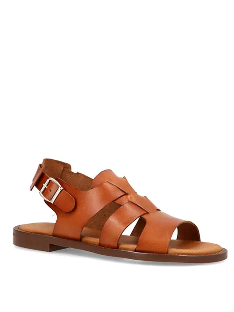 Shoedesign Copenhagen Rita Sandals in Cognac