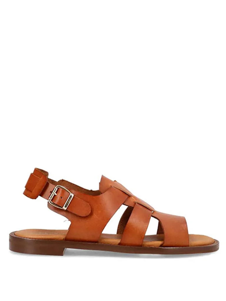 Shoedesign Copenhagen Rita Sandals in Cognac