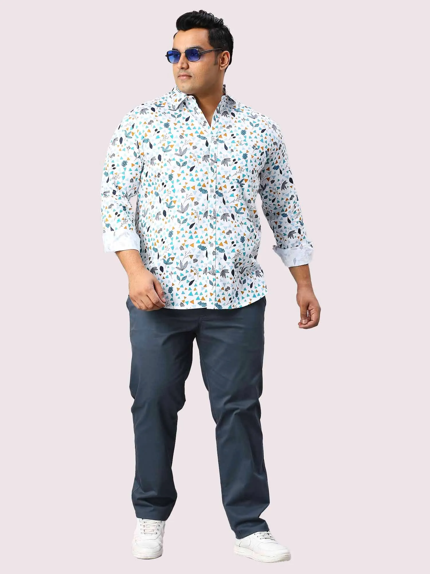 Skytale Digital Printed Full Sleeve Shirt Men's Plus Size