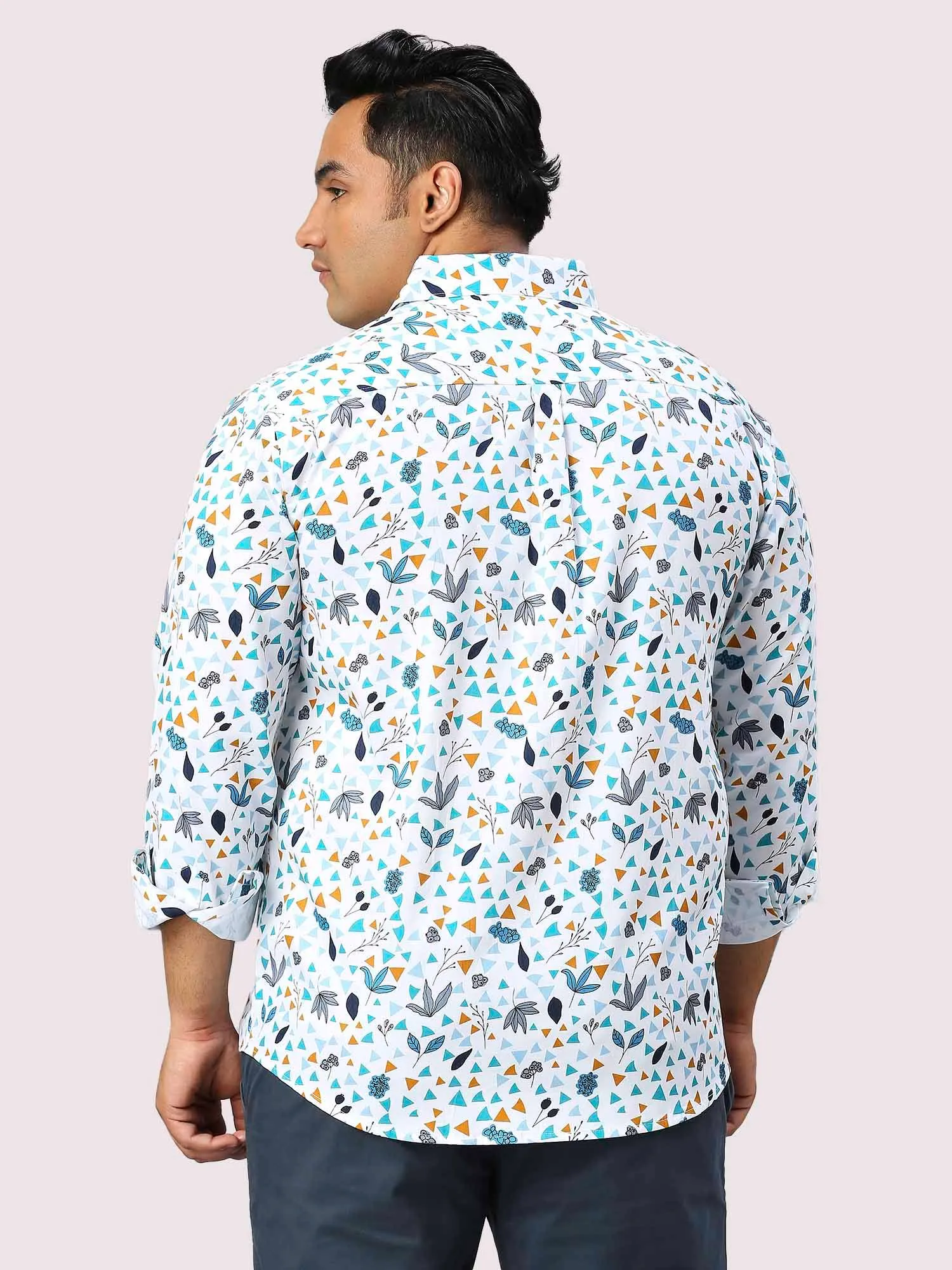 Skytale Digital Printed Full Sleeve Shirt Men's Plus Size