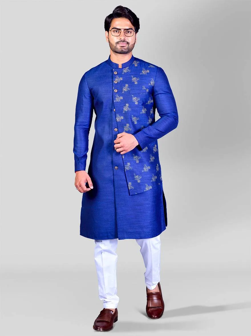 Ultramarine Blue Indowestern | Azania