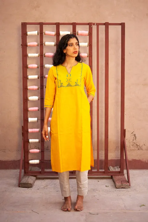 Urmul'Beryl' Classic' Kurti. 