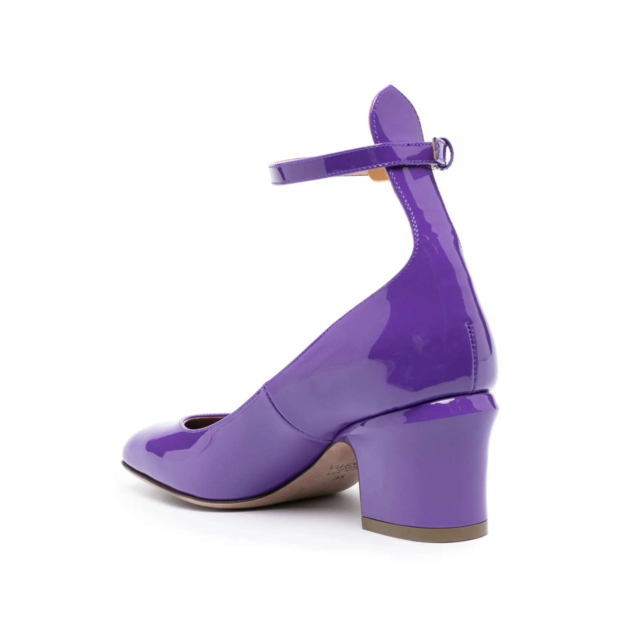 Valentino Garavani Tan-Go Patent Leather Pumps in Purple