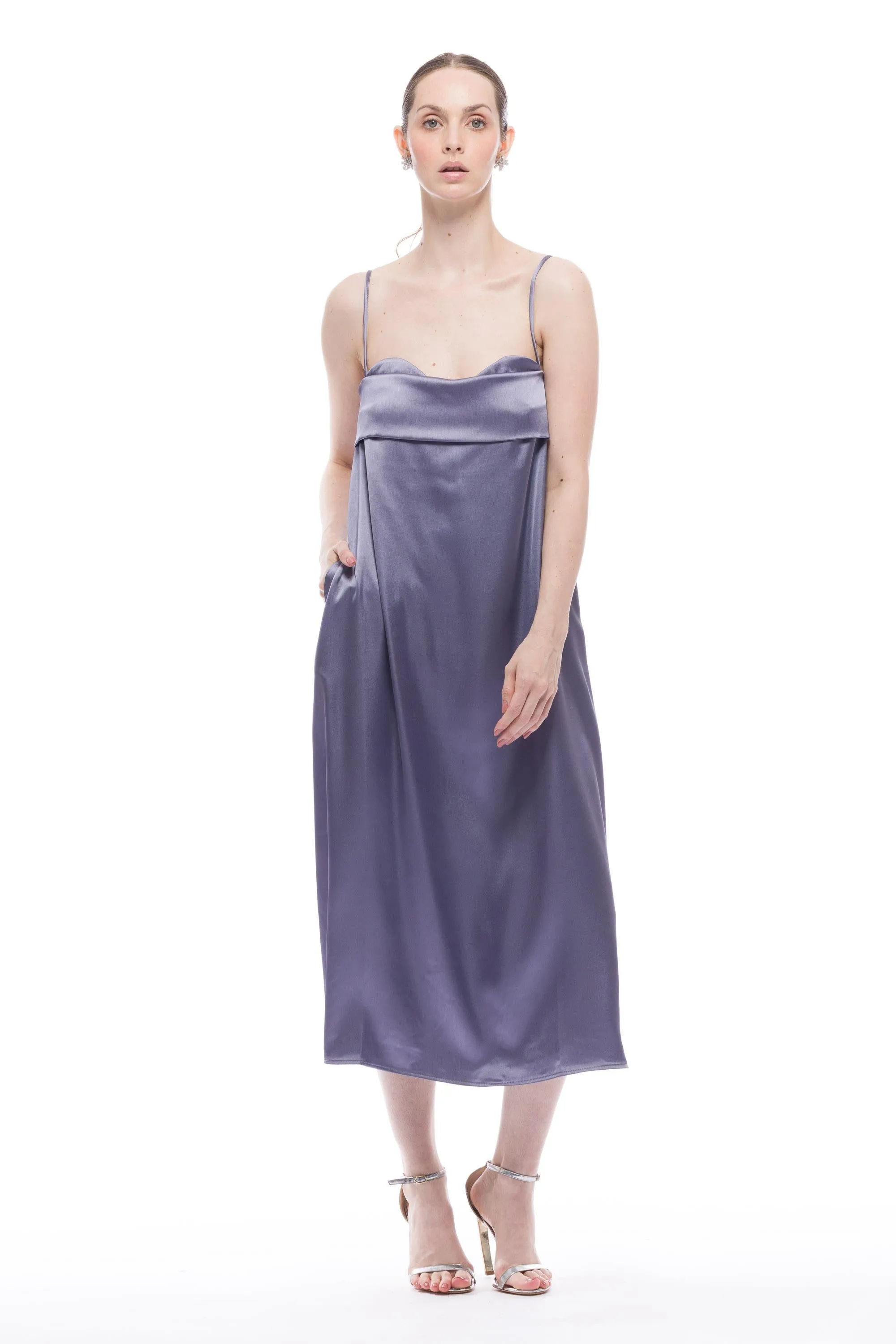 Verona Dress Long - Satin