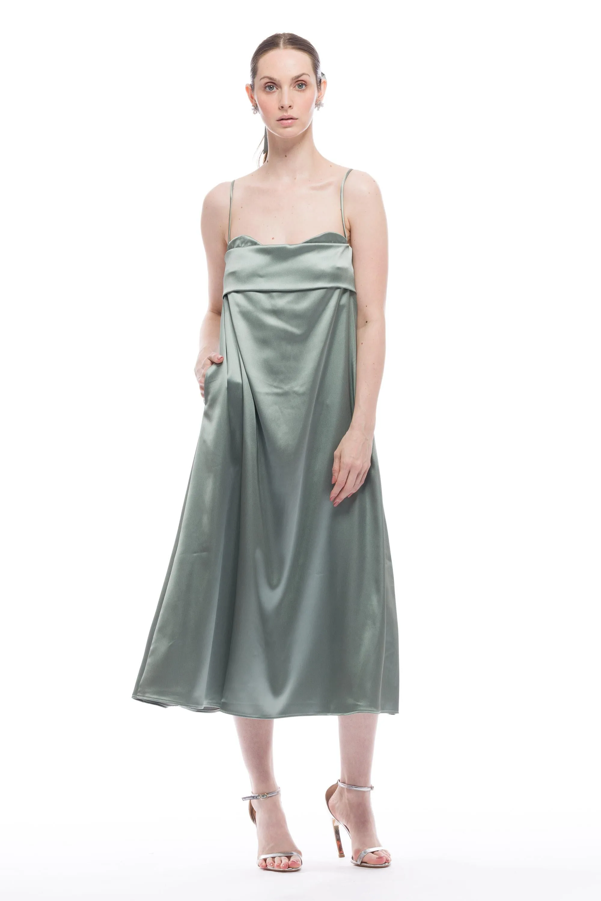 Verona Dress Long - Satin