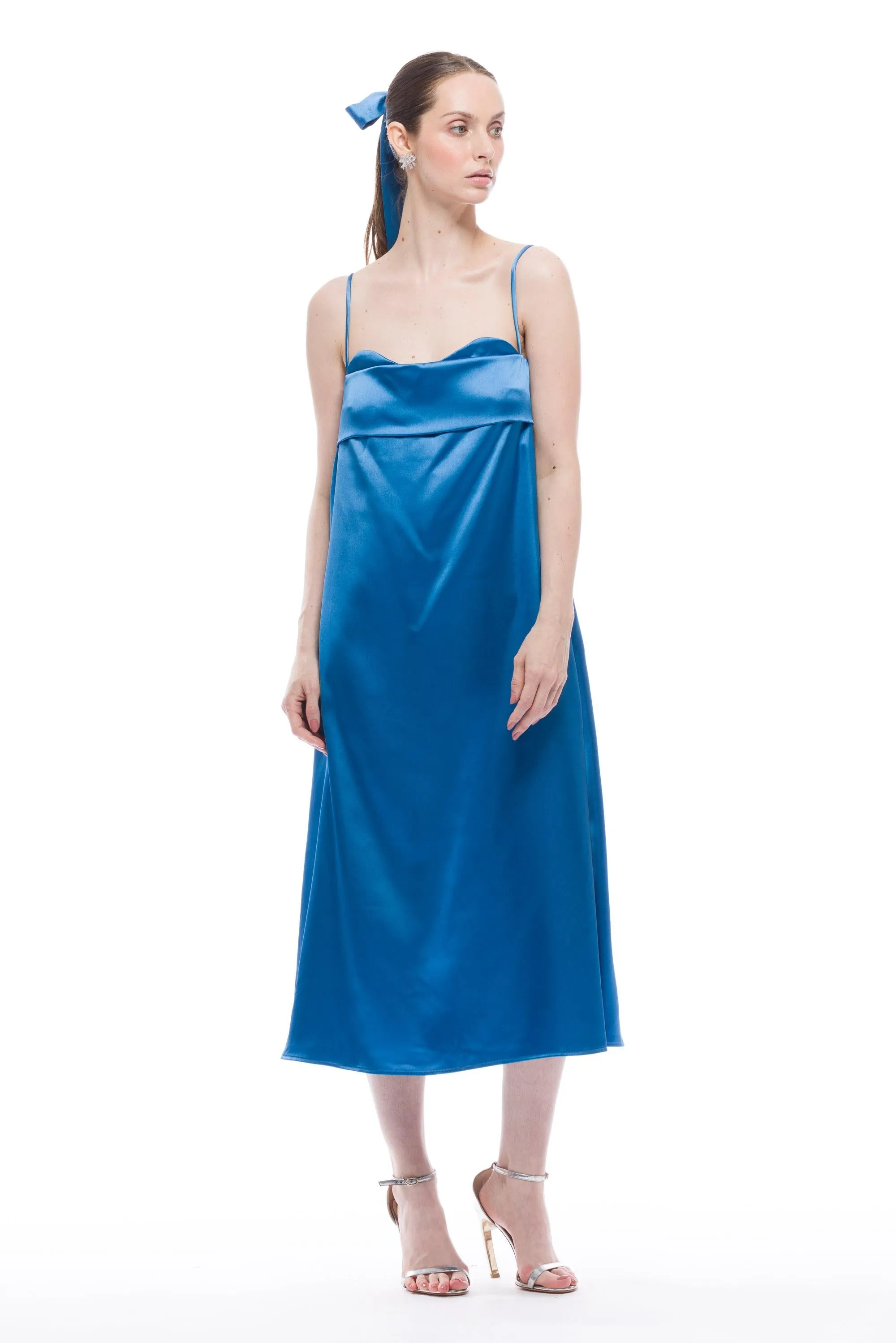 Verona Dress Long - Satin