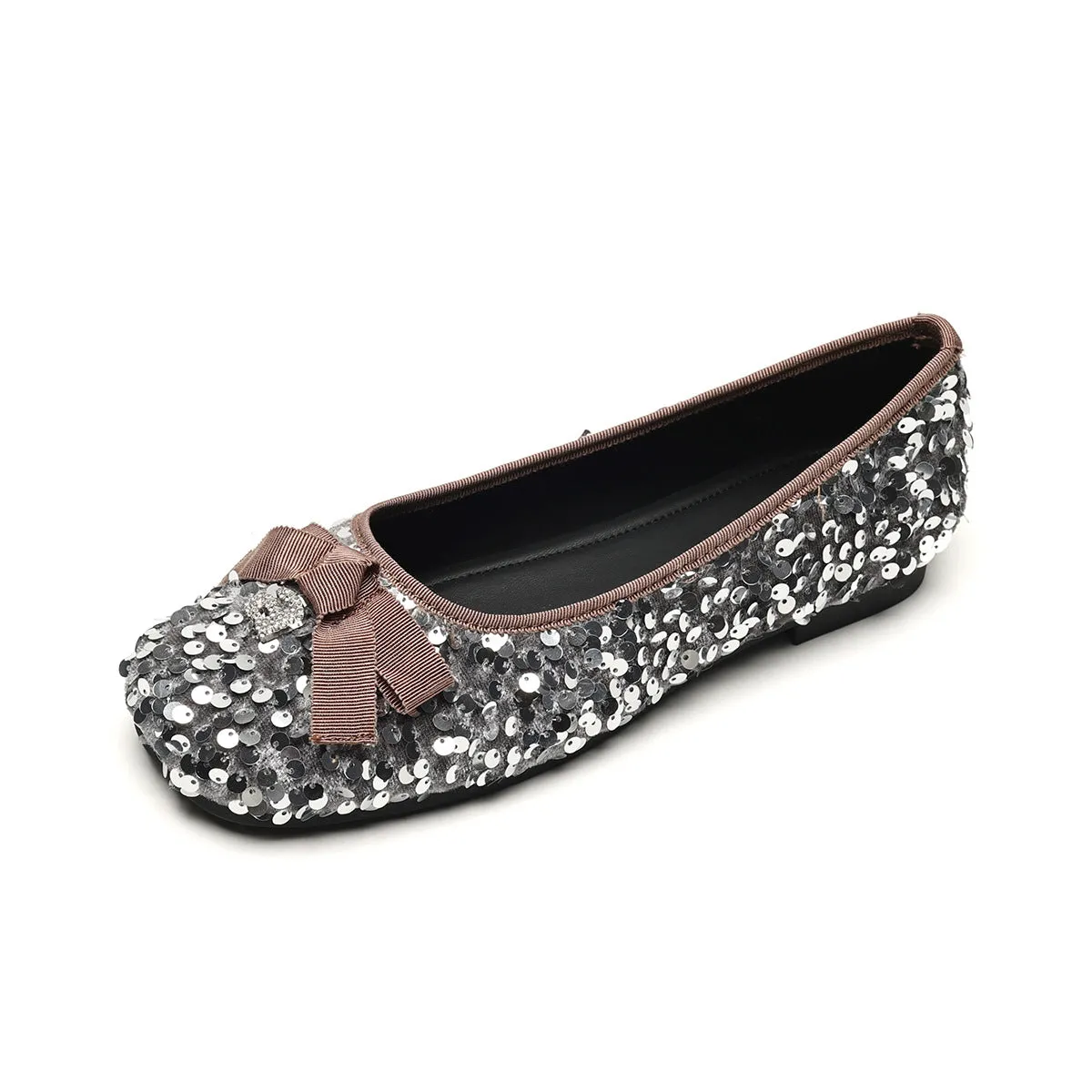 Women Fashion Glitter Soft Casual Flats Shoes