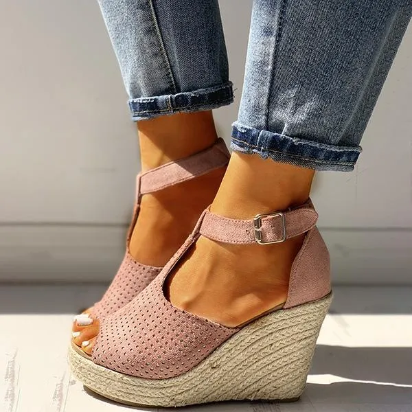 Women Summer Fish Mouth Wedge Sandals