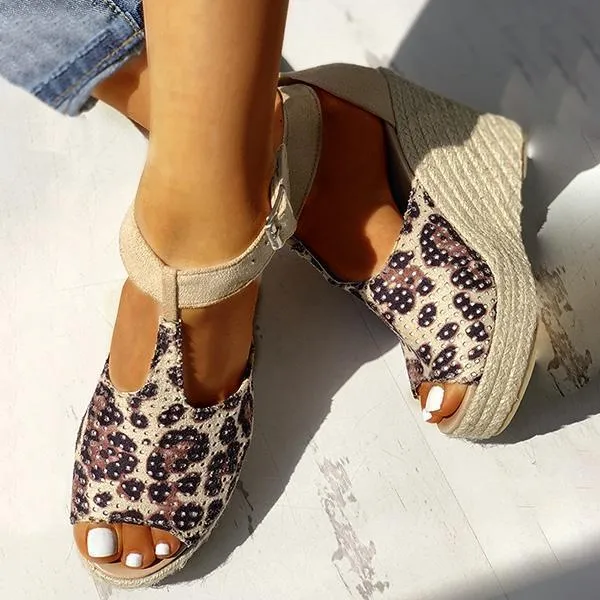 Women Summer Fish Mouth Wedge Sandals