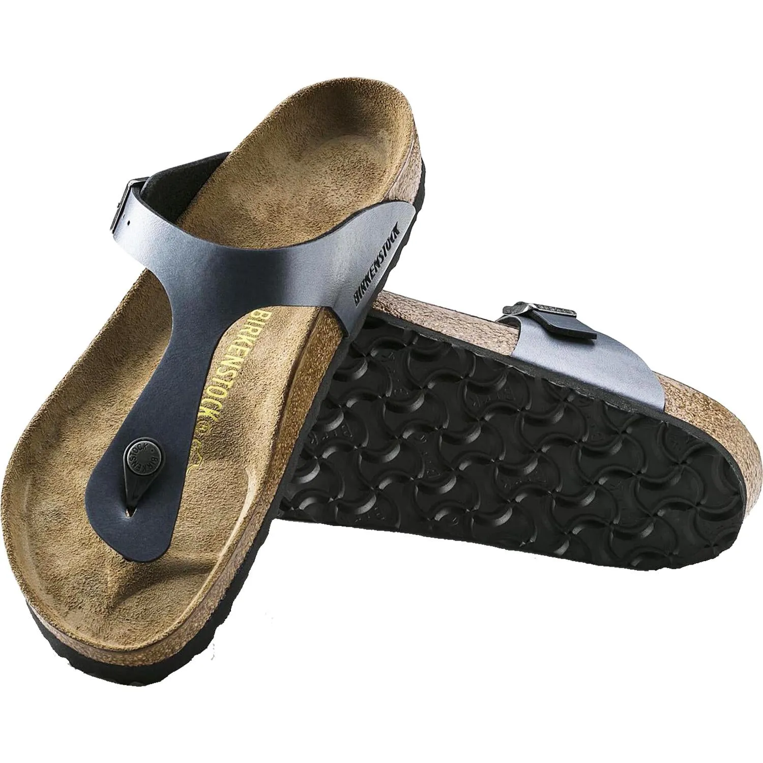 Women's Birkenstock Gizeh Ice Pearl Onyx Birko-Flor