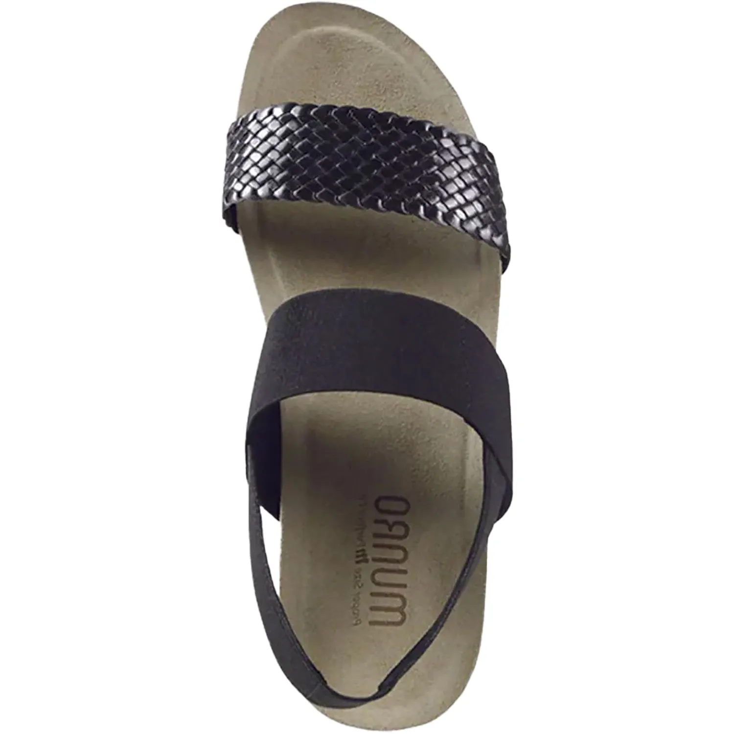 Women's Munro Pisces Black Woven Leather