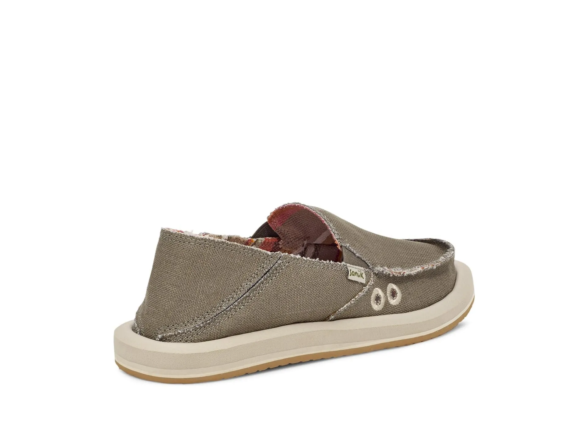 Women's Shoes Sanuk DONNA HEMP Sidewalk Surfer Loafers 1157051 SMOKEY OLIVE