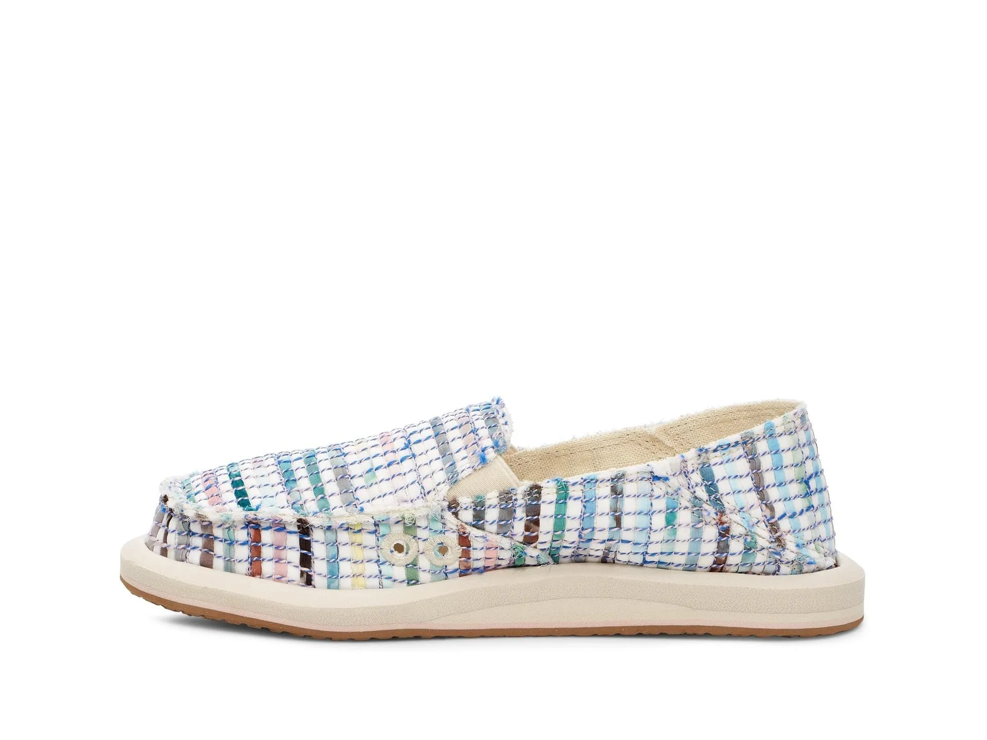 Women's Shoes Sanuk DONNA WATERCOLOR Sidewalk Surfer Loafers 1154852 BLUE MULTI