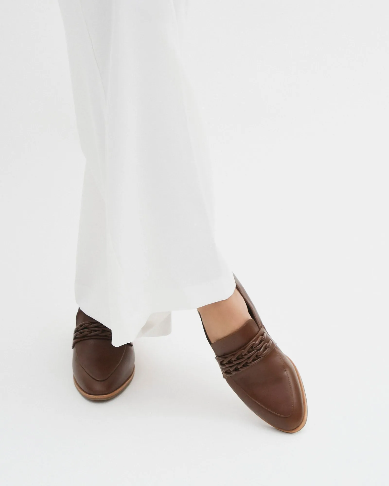 XIMENA LOAFERS CHOCOLATE LEATHER