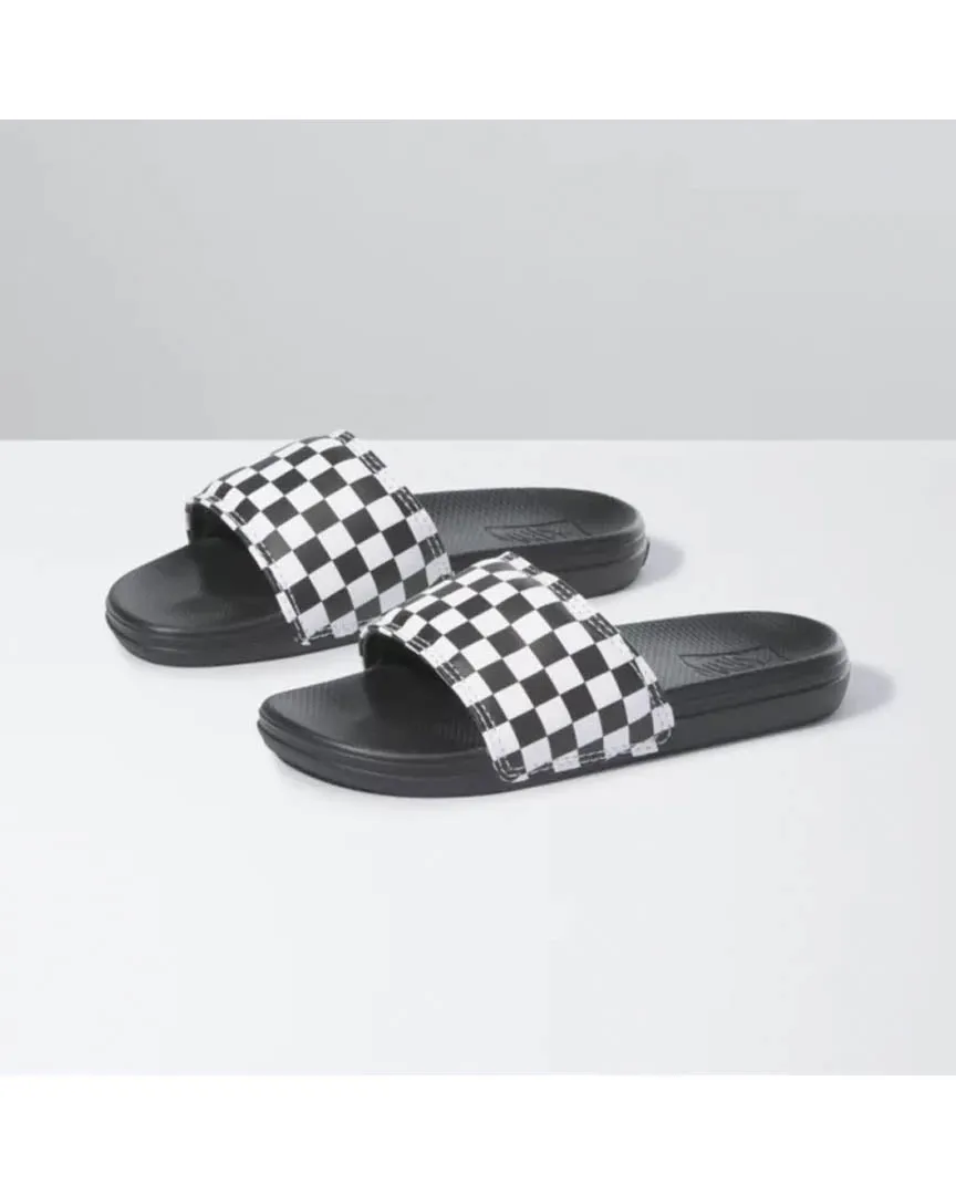 Youth La Costa Slide-On Sandals - Checkerboard White