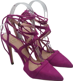 ZARA Purple Suede Laced Stilleto Pumps UK 3 EU 36 👠